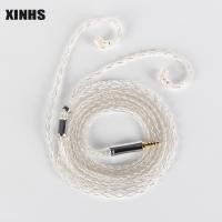 ราคา XINHS 4 strands 4N pure silver wire original MMCX 0 78mm 2Pin QDC TFZ headset upgrade replacement line (15620077843)