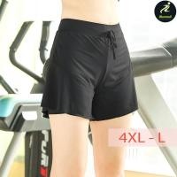 ราคา 4XL L กางเกงวิ่งขาสั้นผู้หญิง ไซส์ใหญ่ คนอ้วน สาวอวบ พลัสไซส์ กางเกงออกกำลังกาย มีซับใน 2 in 1 iRunmall PB246 (12911130575)