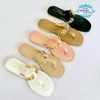 ราคา PITCHAพร้อมส่งรองเท้าแตะแฟชั่นดีไซน์หูคีบแต่งโซ่สีทองงานสวยทันสมัยน้ำหนักเบาสวมใส่สบายได้ตลอดทั้งวัน ห้ามพลาด (21084671346)
