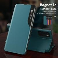 ราคา เคสหนังฝาพับ Smart View Window Flip Leather Phone Case for Samsung Galaxy Note 10 Plus Lite Note 9 8 S10 Lite kickstand magnetic business cover for S10Plus S10Lite Note9 Note8 Magnetic Window Phone Ca