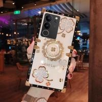 ราคา เคสโทรศัพท์มือถือแบบนิ่ม TPU กันกระแทก ลายดอกไม้ พร้อมแหวนขาตั้ง สําหรับ Vivo V29 V27e V27 5G V 29 V 27 VivoV29 VivoV27 VivoV27e 2023 (22355298895)