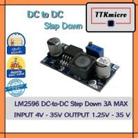 ราคา LM2596 โมดูลแปลงไฟ 4 35V เป็น 1 25 35V กระแสสูงสุด 3 A DC to DC Step down Converter4 35V to 1 25 35V (8571441531)