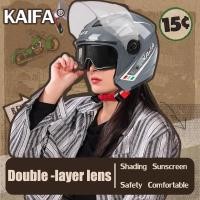 ราคา หมวกกันน็อค เลนส์2ชั้น กันแสงสะท้อน แข็งแรงทนทาน หนาหลายชั้น ระบายอากาศได้ดี หมวกกันน็อครถจักรยานยนต์ หมวกกันน็อกเต็มใบ (24062215984)