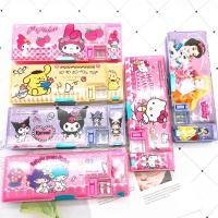ราคา กระเป๋าดินสอ ลายการ์ตูน Kuromi melody hello Kitty Gemini อเนกประสงค์ พร้อมกบเหลาดินสอ (25806485783)