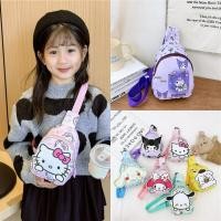 ราคา ใหม่ กระเป๋าคาดอก กระเป๋าสะพายไหล่ ลายการ์ตูน kuromi melody hello Kitty Cinnamoroll น่ารัก แฟชั่น สําหรับเด็กอนุบาล (25156673985)
