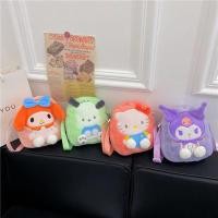 ราคา กระเป๋าสะพายไหล่ ทรงสี่เหลี่ยม ขนาดเล็ก ลายการ์ตูน Sanrio Kuromi Melody Pochacco Hello Kitty เหมาะกับของขวัญ สําหรับเด็กผู้หญิง (25056701232)