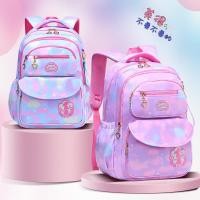ราคา กระเป๋าเป้สะพายหลัง น้ําหนักเบา กันน้ํา สีชมพู สีม่วง สําหรับเด็กผู้หญิง นักเรียนประถม (24670931022)