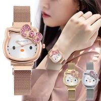 ราคา นาฬิกาข้อมือ สายริบบิ้น ลายการ์ตูน hello Kitty สําหรับเด็กผู้หญิง และนักเรียน (24256695187)