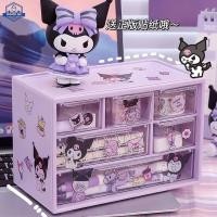 ราคา SANRIO กล่องลิ้นชักเก็บของ ลายการ์ตูน Kuromi Cinnamoroll My Melody น่ารัก หลายชั้น สําหรับเก็บเครื่องประดับ (24256695090)
