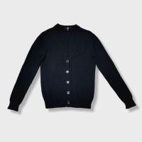 ราคา Uniqlo คาร์ดิแกน ไซส์ M มีตำหนิ สีดำ ผ้าวูลผสม มือสอง (23082465532)