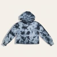 ราคา art class เสื้อสเวตเตอร์ ทรงครอบ ลายมัดย้อม สีเทา มีฮู้ด ผ้าบาง มือสอง (22610455751)