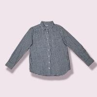ราคา Uniqlo เสื้อเชิ้ต ไซส์ L ลายสก๊อต สีดำ ขาว มือสอง (22250509476)