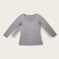 ราคา Uniqlo HEATTECH เสื้อยืด ไซส์ XL มีตำหนิ แขนยาว คอกลม สีน้ำตาลอ่อน มือสอง (20879323318)