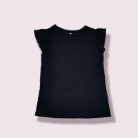 ราคา Uniqlo เสื้อยืด ไซส์ M สีดำ แขนระบาย มือสอง (19484010948)