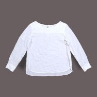 ราคา Uniqlo เสื้อแขนยาว ไซส์ L คอกลม สีขาว ผ้าเรยอนผสม มือสอง (19168541561)