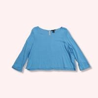 ราคา forever21 เสื้อเบลาส์ เสื้อครอป ทรงโอเวอร์ แขนยาว สีน้ำเงิน ไซส์ M มือสอง (17188220388)
