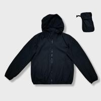 ราคา Uniqlo เสื้อแจ็คเก็ต ไซต์ L กันลม สีดำ มีถุงเก็บ มือสอง (26650345406)