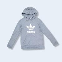 ราคา Adidas เสื้อสเวตเตอร์ สีเทา มีฮู้ด มือสอง (25606230119)