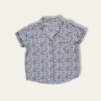 ราคา GU เสื้อนอน ไซส์ M ลายดอก สีดำ ผ้าเรยอน ชุดนอน มือสอง (25056415831)