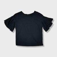 ราคา Uniqlo เสื้อยืด ไซส์ M สีดำ แขนระบาย มือสอง (24830358279)