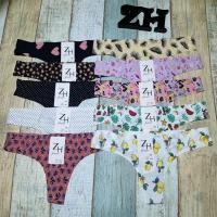 ราคา กางเกงชั้นในจีสตริงไร้ขอบพิมพ์ลายG String ZH B145 (25760768021)