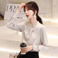 ราคา เสื้อแขนยาว ผ้าชีฟอง สไตล์เกาหลี แฟชั่นบอททอม สําหรับผู้หญิง (25465505121)
