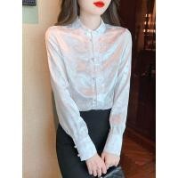 ราคา เสื้อเชิ้ตแขนยาว คอปก สีขาว สไตล์จีนย้อนยุค พลัสไซซ์ แฟชั่นฤดูร้อน สําหรับผู้หญิง (25114898031)