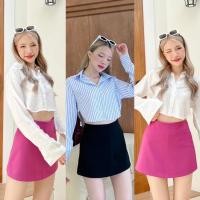 ราคา พร้อมส่ง กางเกง กระโปรง งานซิปข้าง ผ้าซุปเปอร์นาโน (20983245596)