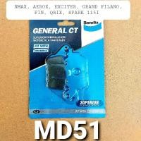 ราคา ผ้าเบรคแท้ BENDIX แท้ yamaha grandfilano hybrid grandfilano nmax aerox exciter finn qbix spark115i (15184695013)