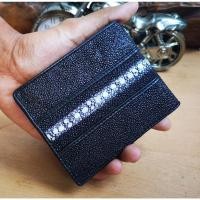 ราคา กระเป๋าหนังปลากระเบน US 2 พับสั้น ปลาหนาม หรือพวกผรั่งเรียกว่า Diamond Stingray 950 (21229390453)