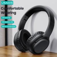 ราคา Usams YG23 Bluetooth 5 3 การเชื ่ อมต ่ อหูฟังหูฟังไร ้ สายไฮไฟเบสสเตอริโอชุดหูฟังกีฬาพับได ้ (24677077320)