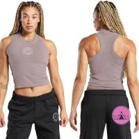 ราคา Gymshark พิมพ ์ ชุดชั ้ นในกีฬา Nude Workwear กลับเบาะแน ่ นแขนกุดการฝึกอบรมมืออาชีพโยคะสวมใส ่ เสื ้ อกล ้ าม (27300812100)