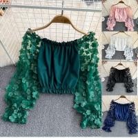 ราคา เสื้อเปิดไหล่ข้างเดียว ผ้าชีฟอง ทรงหลวม (12786445644)