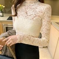 ราคา เสื้อเบลาส์ แขนยาว พิมพ์ลายลูกไม้ เซ็กซี่ สําหรับผู้หญิง (22625523115)