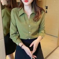 ราคา เสื้อเชิ้ต ผ้าลูกฟูก ขนาดเล็ก สําหรับผู้หญิง (13299772056)