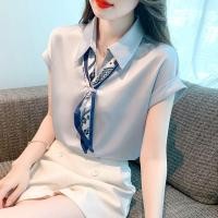 ราคา เสื้อเชิ้ต ผ้าซาติน ผ้าชีฟอง แบบมืออาชีพ สําหรับผู้หญิง (25464076290)