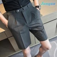 ราคา Junqun กางเกงขาสั้นลำลองผู้ชาย กางเกงขาสั้นเอวยางยืด กางเกงขาสั้นเกาหลี (23372052214)