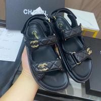 ราคา 2024 Chanel รุ ่ นสูงแบนคลาสสิกหญิงเพชร Double C Velcro Beach ผู ้ ผลิตขายส ่ ง Y0UD (28801267462)