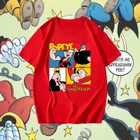 ราคา H O เครื่องแต่งกาย เสื้อยืด พิมพ์ลาย Popeye สไตล์ใหม่ ผ้าฝ้าย 100 สวมใส่สบาย S 5XL (26700738612)