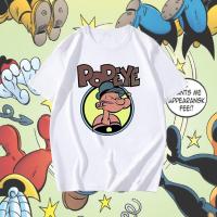 ราคา H O เครื่องแต่งกาย เสื้อ Popeye The Sailorman สไตล์วินเทจ ไม่จำกัดเพศ ราคาถูก ฝ้าย 100 ขนาด S 5XL (26650737772)