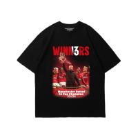 ราคา แมนเชสเตอร์ยูไนเต็ด FA Cup Champion 23 24 เสื้อยืดชายผ้าฝ้าย 100 (25331399547)