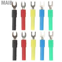 ราคา Maib 10 ชิ้น U ประเภทขั้วต่อสายไฟ 4 มิลลิเมตรซ็อกเก็ตปลายหางปลาสำหรับมัลติมิเตอร์ (25277044205)