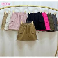 ราคา A K รุ่น 1600 กระโปรงคาร์โก้สั้น ผ้ายืด ซับในกางเกง (22663989528)