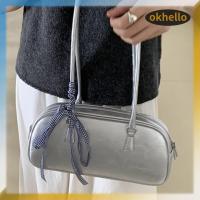 ราคา Okhello th Niche Design Shoulder Bag with Ribbon Ladies Underarm Bag Clutch Purse for Women (27351706044)