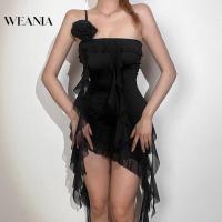 ราคา Weania ชุดเดรส เปิดไหล่ เปิดหลัง ลายดอกไม้ 3D เซ็กซี่ สําหรับผู้หญิง 0325 (19177265047)