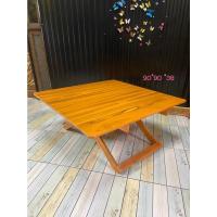 ราคา Chi cp โต๊ะญี่ปุ่นพับ ขนาดใหญ่ ขนาด 90 90 38 CM สีสัก (10714423763)
