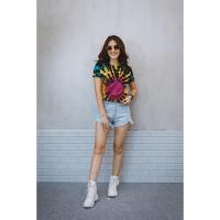 ราคา เสื้อมัดย้อม กัดหยดสี ผ้าคัตตอล 100 (23974239528)