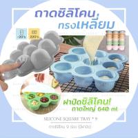 ราคา ถาดแช่สี่เหลี่ยม 9 หลุม ฝาปิด ขนาดใหญ่ มีหลายแบบ (21217732538)