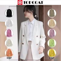 ราคา เบลเซอร์หญิง สูทผู้หญิง bLazer สีดำ สีชมพูพาสเทล สีครีม สีน้ำตาล สีเขียว สีขาว (20674111871)