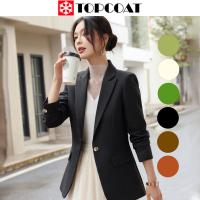 ราคา เสื้อสูทผู้หญิง สูทกระดุมเดียวมีฝากระเป๋า สีดำ น้ำตาล ขาวงาช้าง ส้ม เขียวเข้ม อ่อน (19893230053)